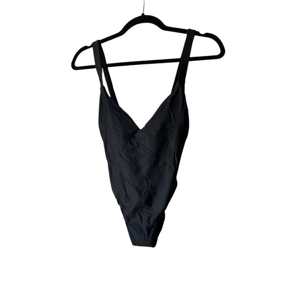 madewell second wave maillot one-piece swimsuit true black md385 women xsmall - Picture 3 of 8